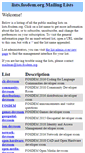 Mobile Screenshot of lists.fosdem.org